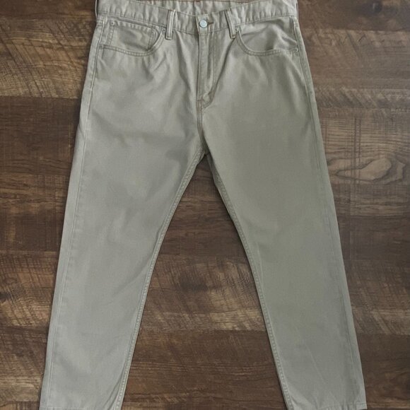 Levi's 508 Regular Taper Tan 34W 30L 34x30 Excellent Condition‎ - Picture 1 of 5